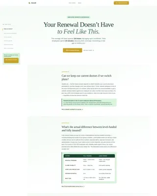 Health Insurance & TPA Booking Website Template