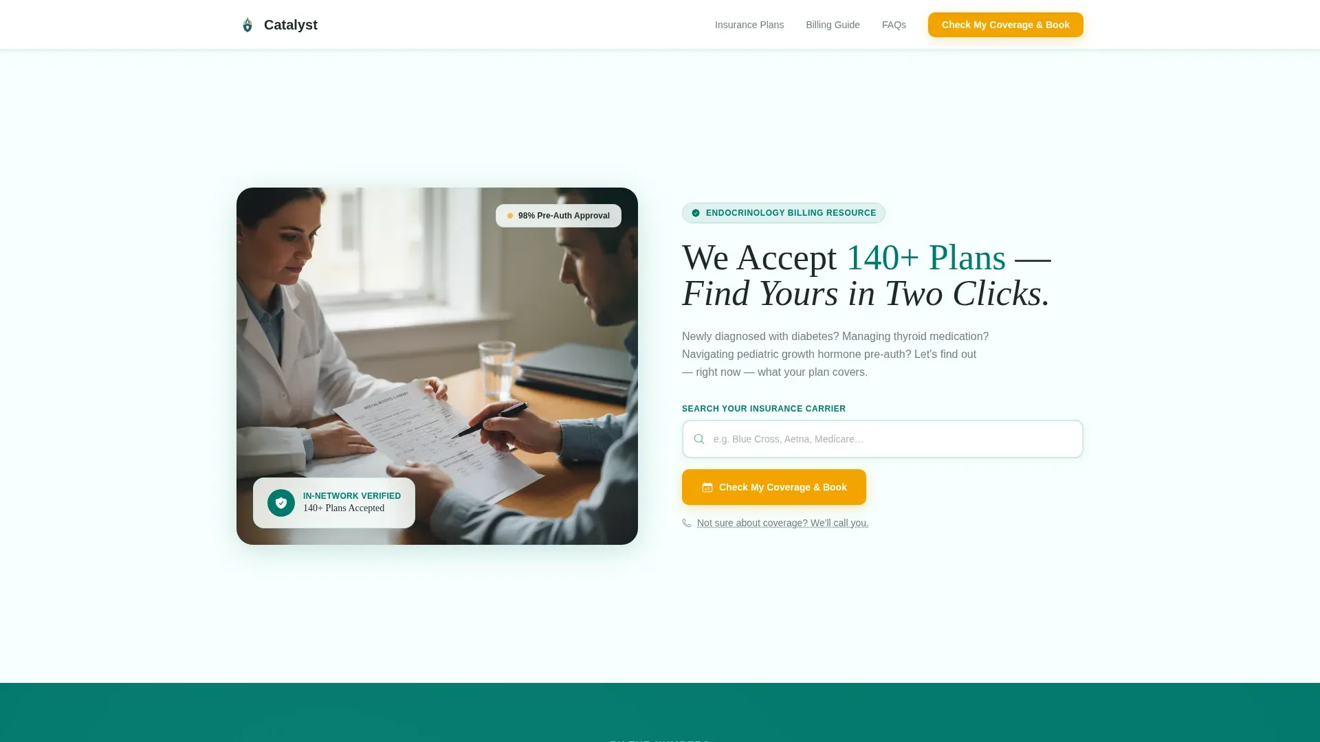 Endocrinologist Specialist Booking Website Template