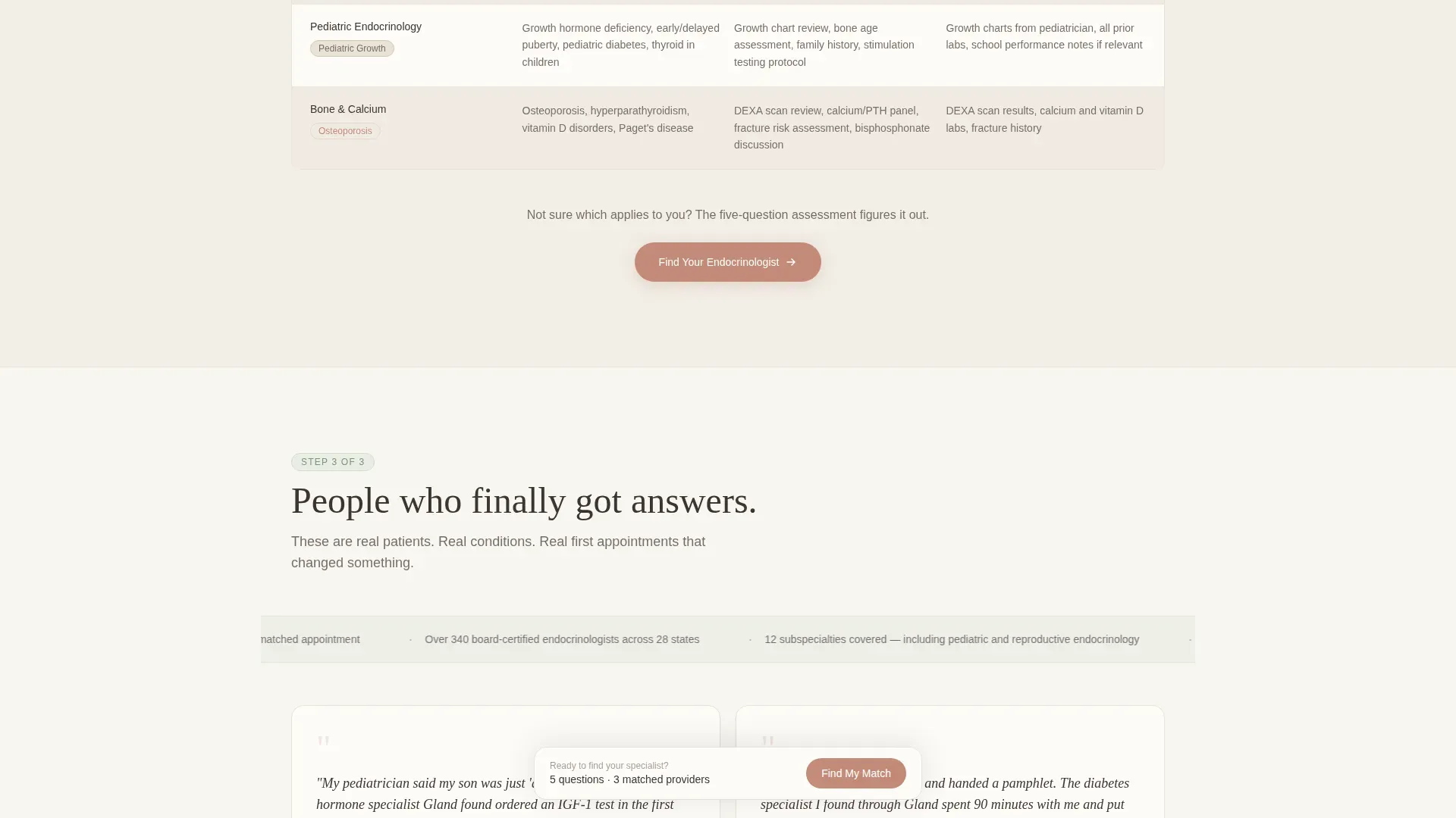 Endocrinologist Complete Booking Website Template