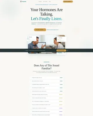 Endocrinologist Advanced Booking Website Template