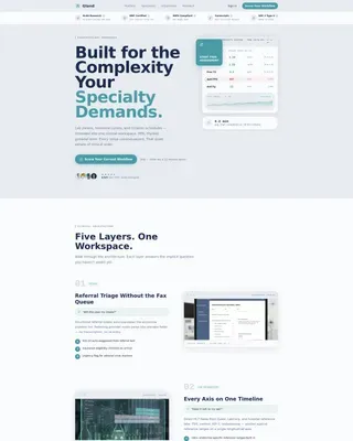 Endocrinology EMR Landing Page Template