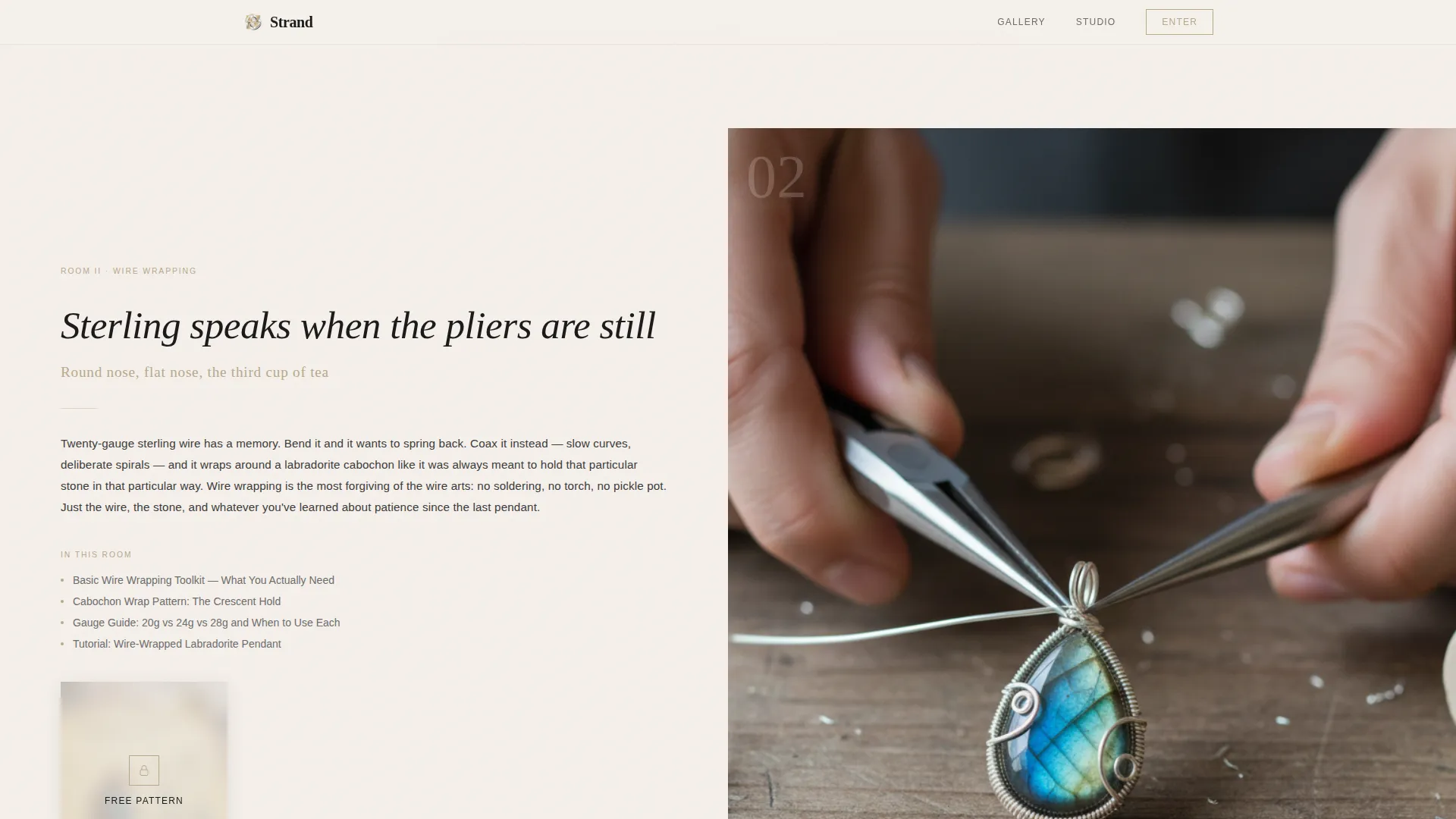 Elegant Jewelrymaking | Free Website Template | Rocket