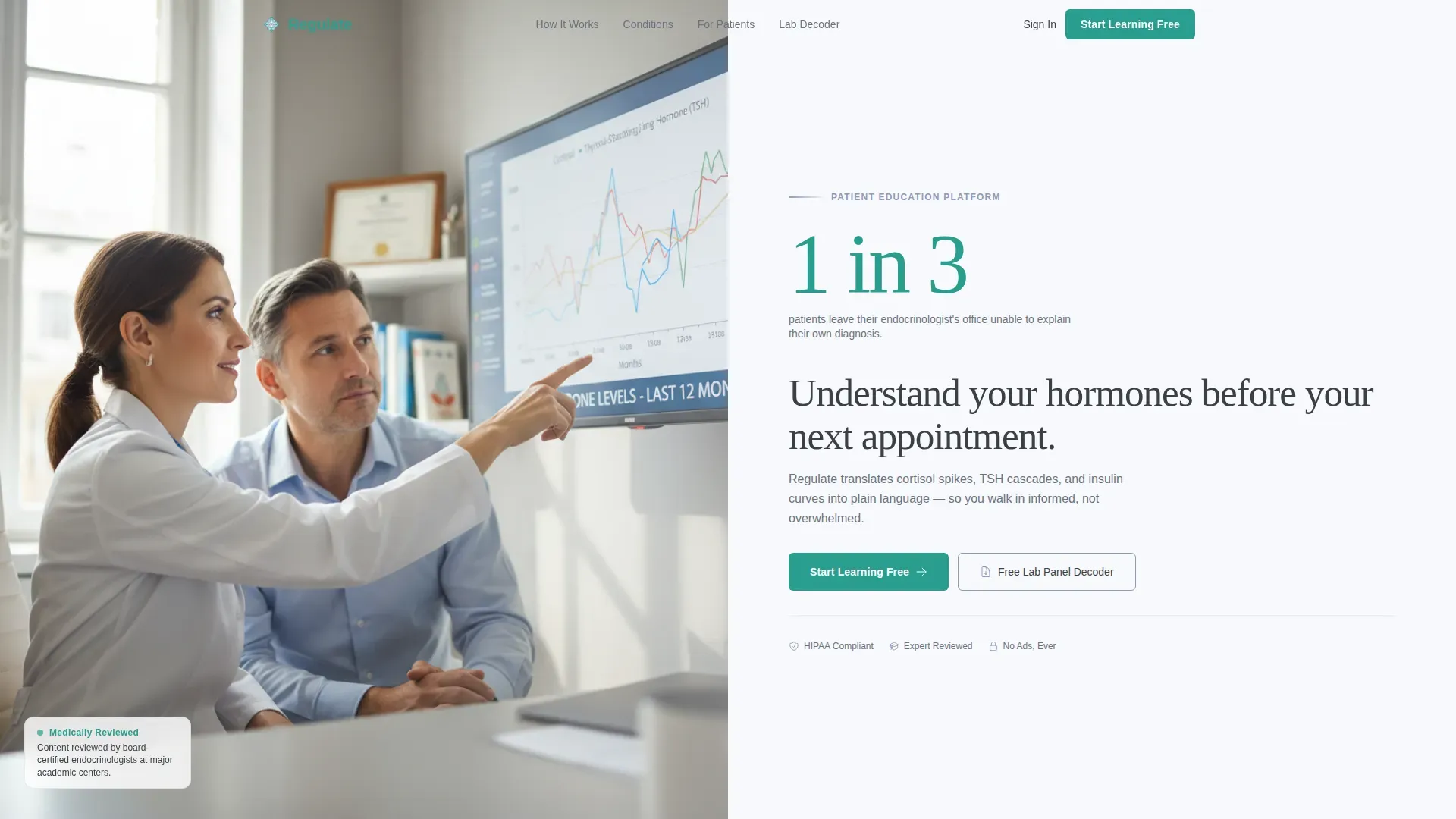 Endocrinology Medicine Specialist Booking Website Template