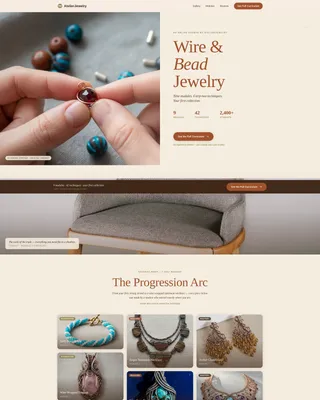Bespoke Accessory Design | Free Website Template | Rocket