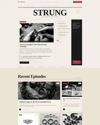 Artisan Podcast | Free Website Template | Rocket