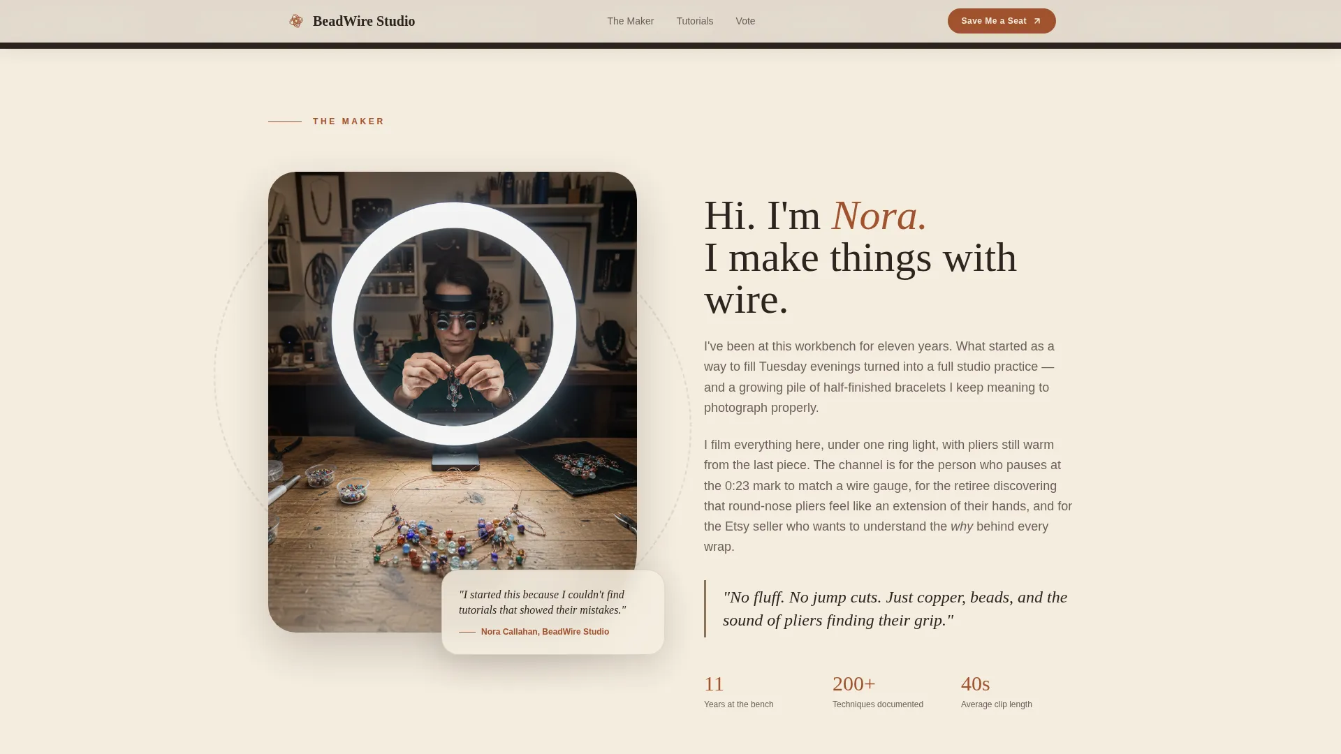 Artisan Jewelry | Free Website Template | Rocket