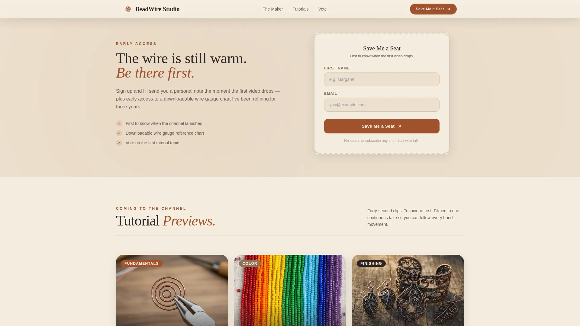 Artisan Jewelry | Free Website Template | Rocket