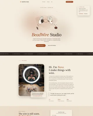 Artisan Jewelry | Free Website Template | Rocket