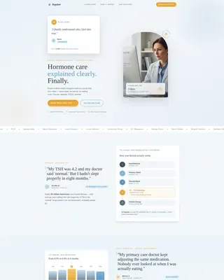 Endocrinology Medicine Booking Website Template
