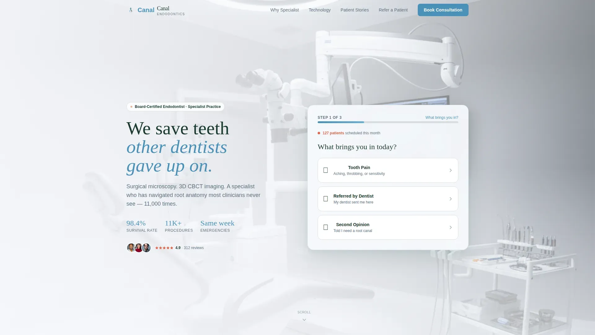 Dental Clinic Booking Website Template