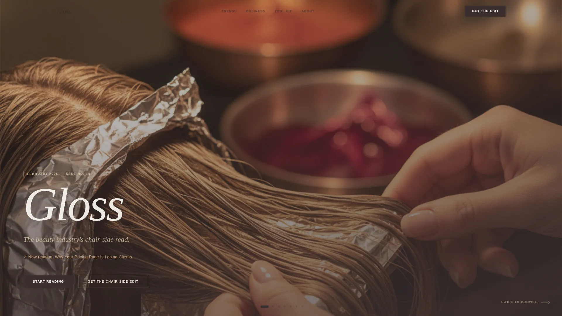 Beauty & Salon Blog & Media Blog Website Template