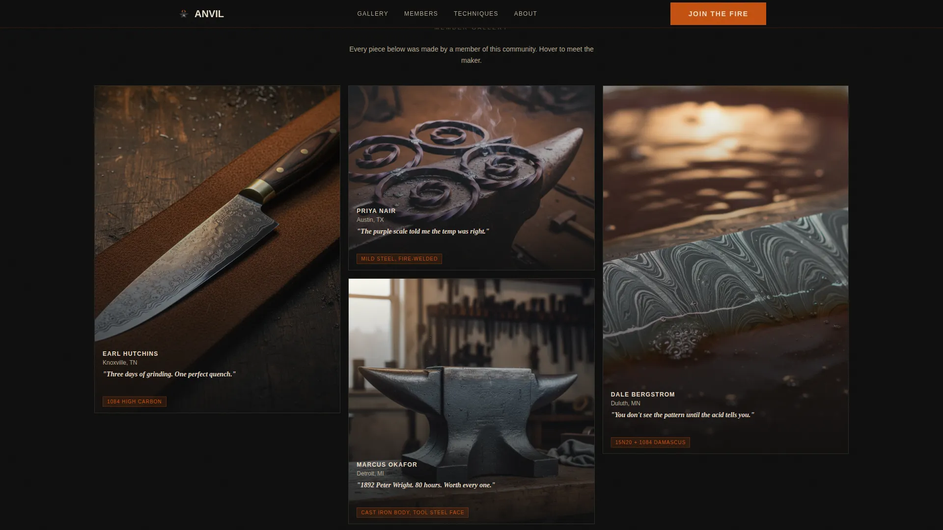 Premium Metalcraft Forge | Free Website Template | Rocket