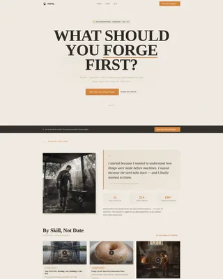 Authoritative Blacksmithing | Free Website Template | Rocket