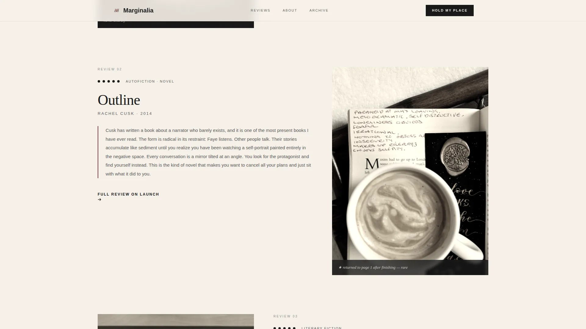 Book Reviews & Literary Criticism Content Specialist Booking Website Template