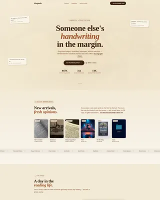BookTok Literary Channel Landing Page Template