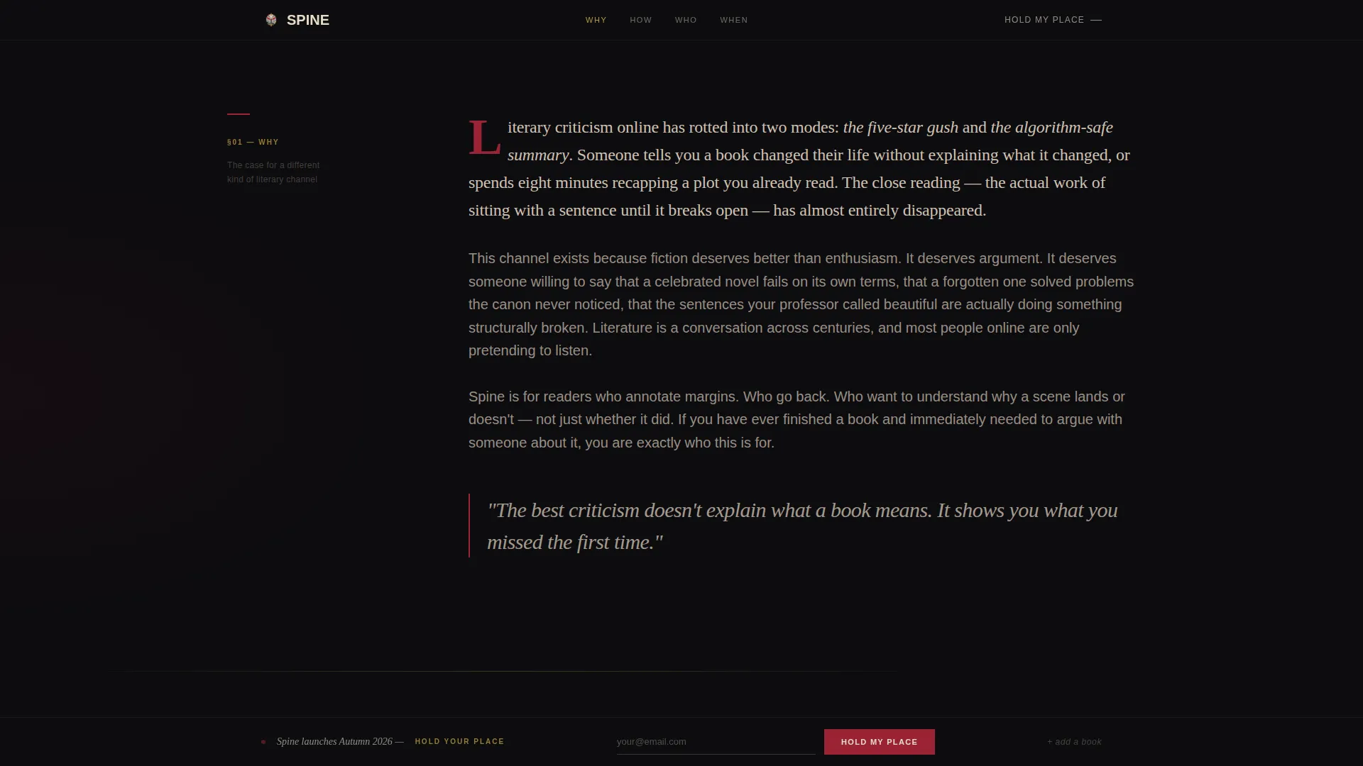 Book Reviews & Literary Criticism Content Complete Booking Website Template