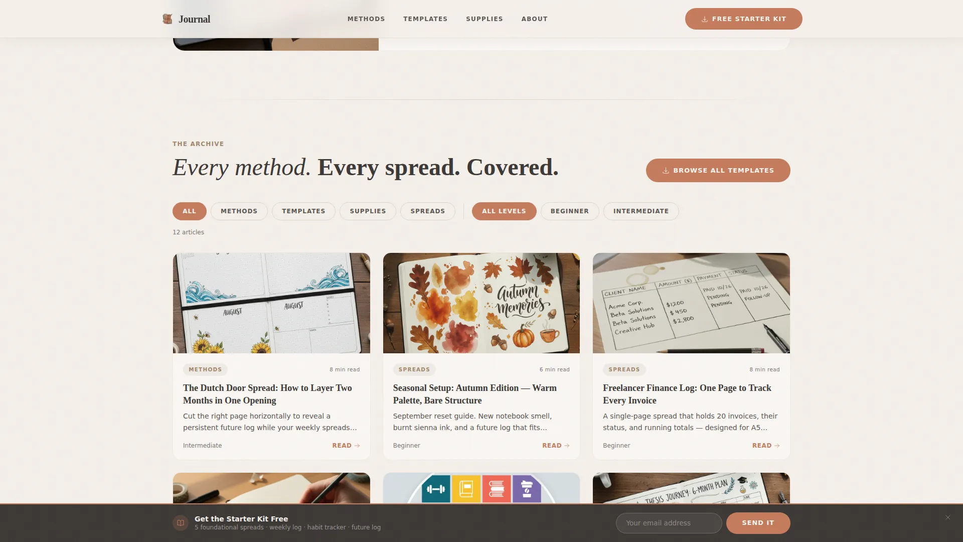 Craft & Hobby Blog Specialist Blog Website Template