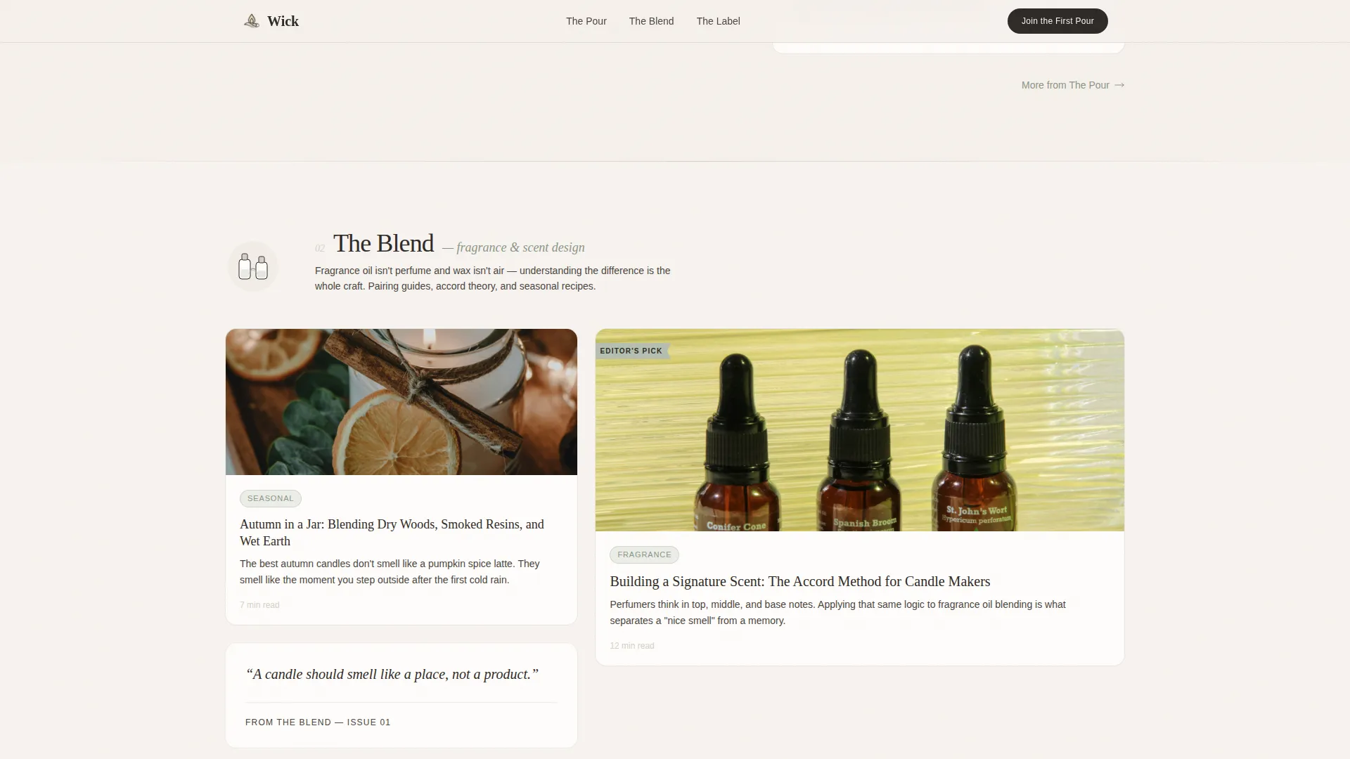 Premium Soy Candle Crafting | Free Website Template | Rocket