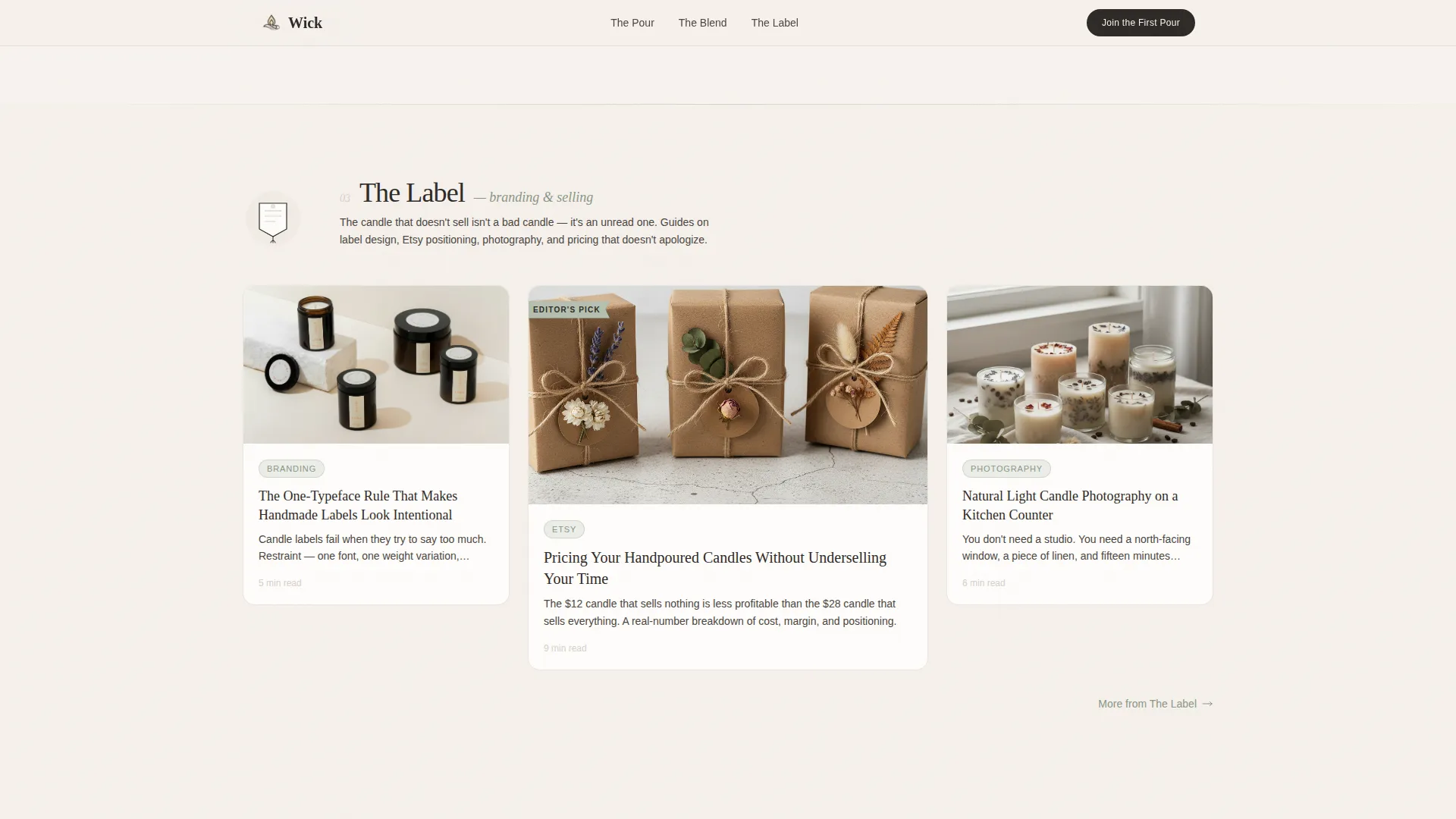 Premium Soy Candle Crafting | Free Website Template | Rocket