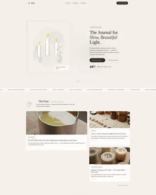 Premium Soy Candle Crafting | Free Website Template | Rocket