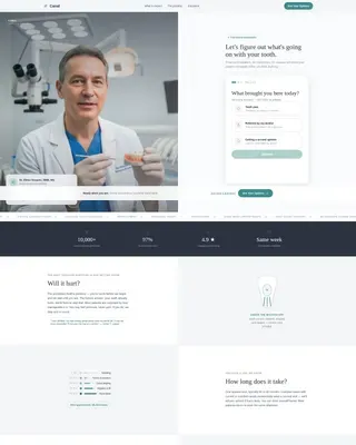 Endodontist Expert Booking Website Template