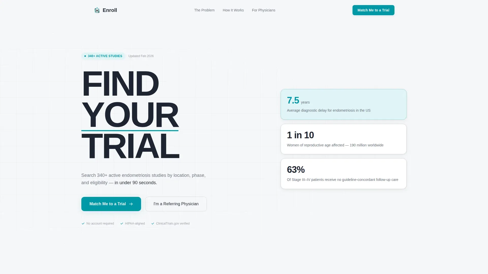 Endometriosis Care Reviews Website Template