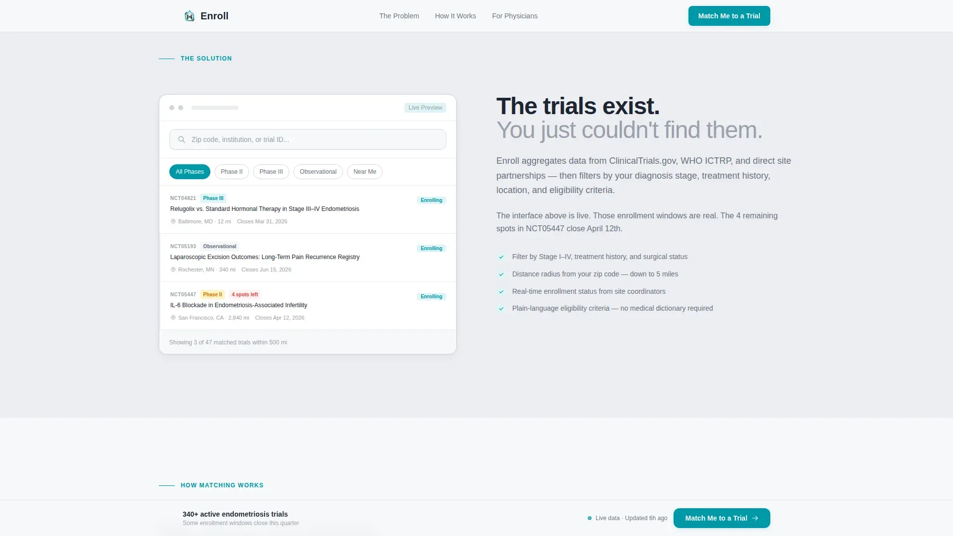 Endometriosis Care Reviews Website Template