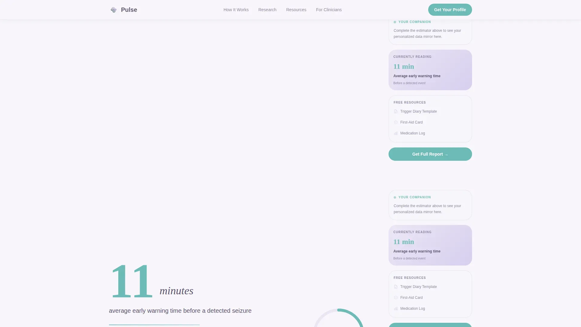 Epilepsy Care Cost Calculator Website Template