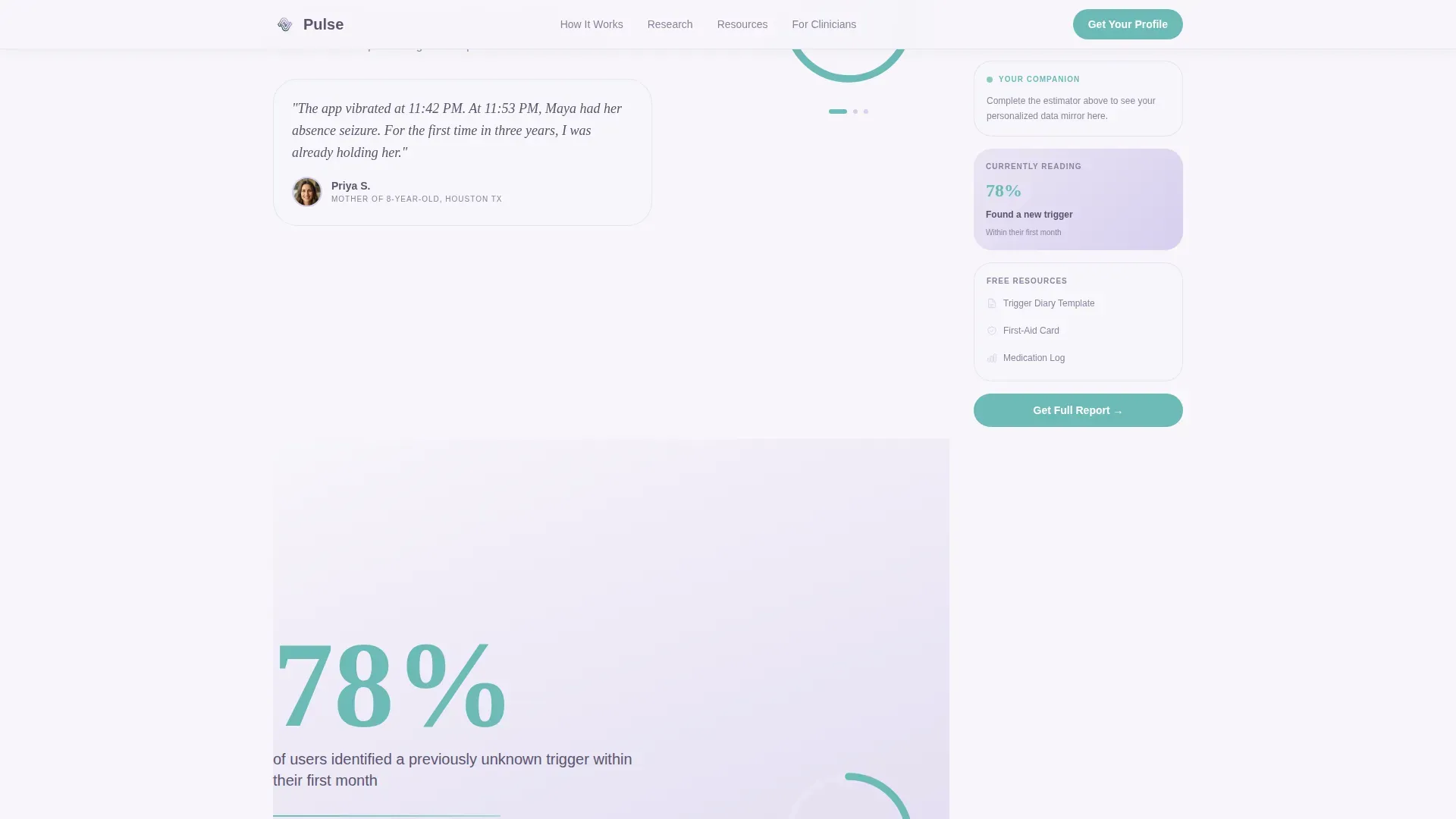 Epilepsy Care Cost Calculator Website Template