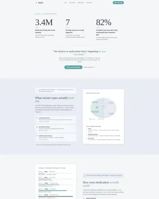 Epilepsy Care Education Website Template