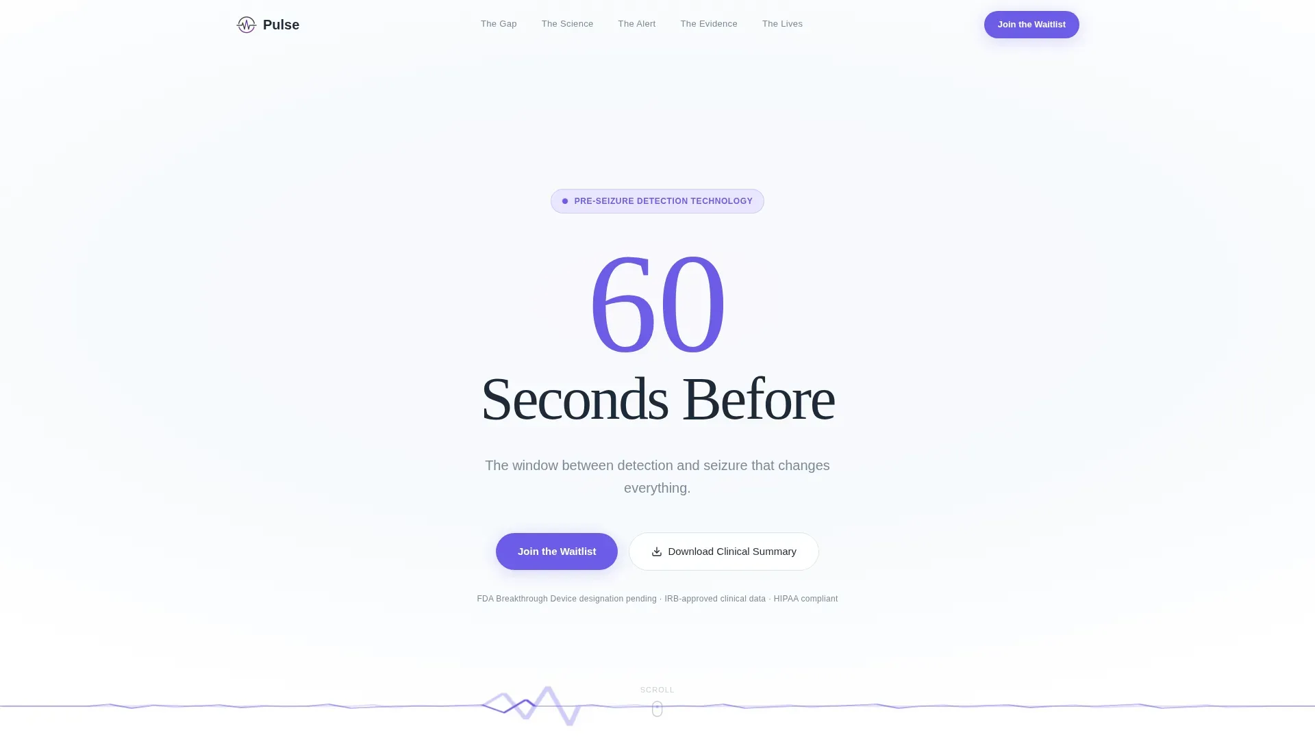 Epilepsy Care Pre-Launch Website Template