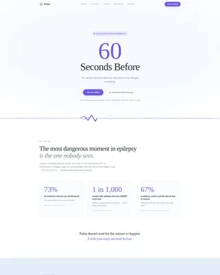 Epilepsy Care Pre-Launch Website Template