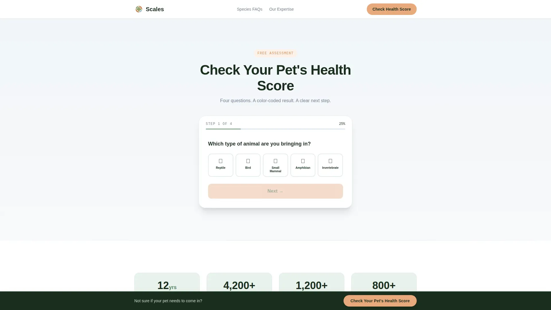 Veterinary & Animal Hospital Specialist Booking Website Template