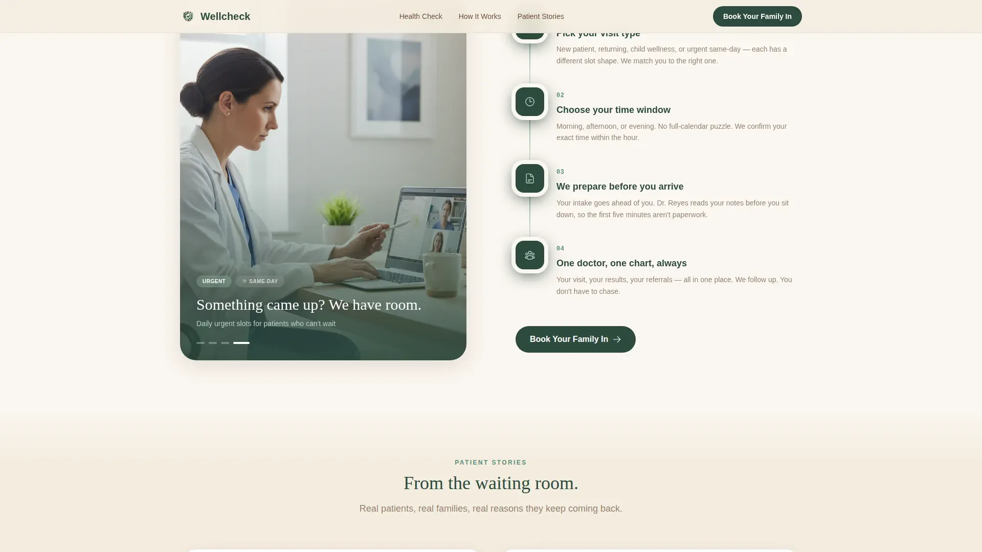 Family Doctor Specialist Booking Website Template