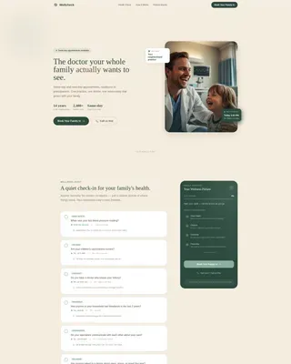 Family Doctor Specialist Booking Website Template
