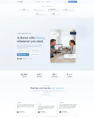 Virtual Family Doctor Consultation Landing Page