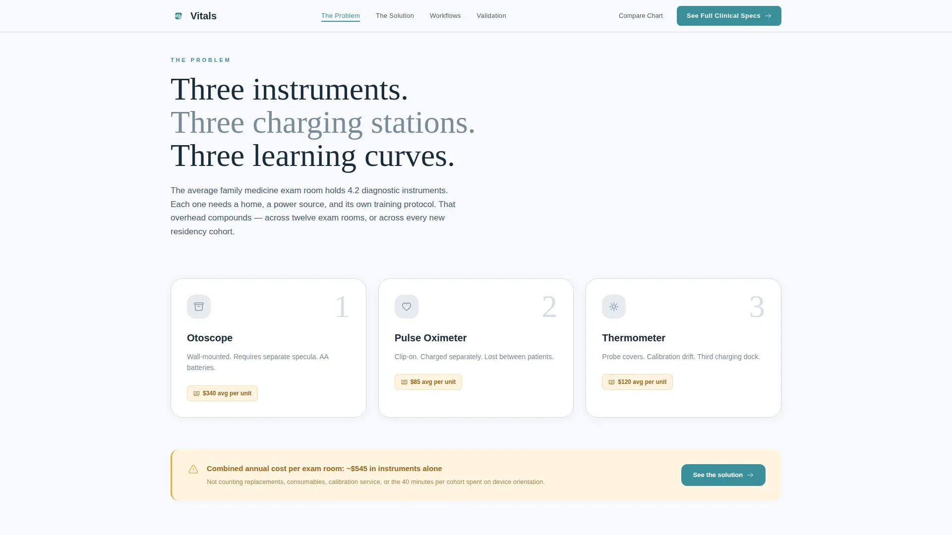 Family Medicine Diagnostic Device Landing Page Template