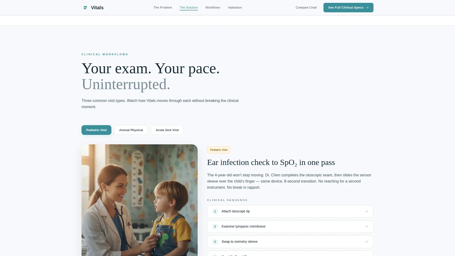 Family Medicine Diagnostic Device Landing Page Template