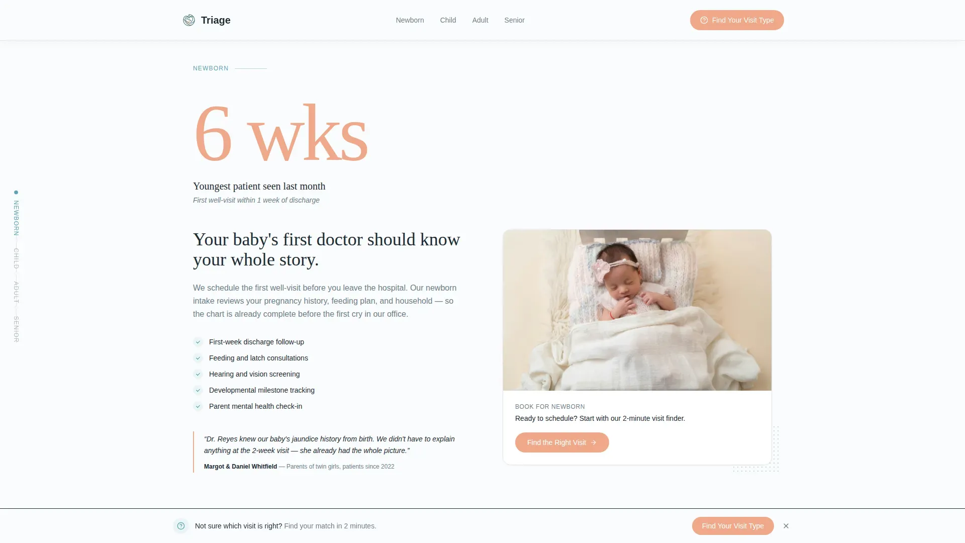 Practice Hub Landing page Template