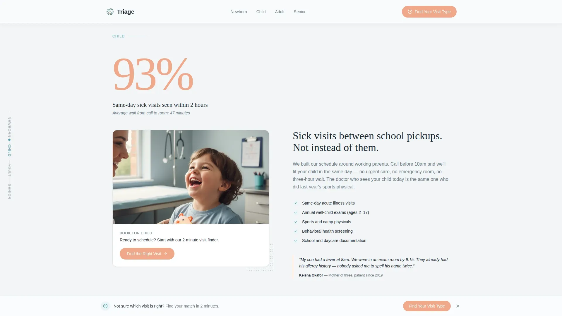 Practice Hub Landing page Template
