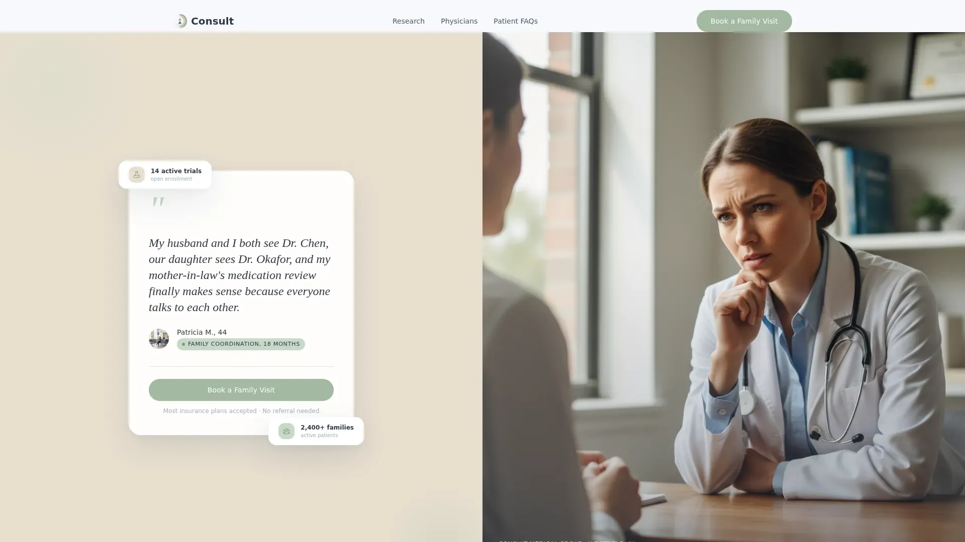 Research Center Landing page Template