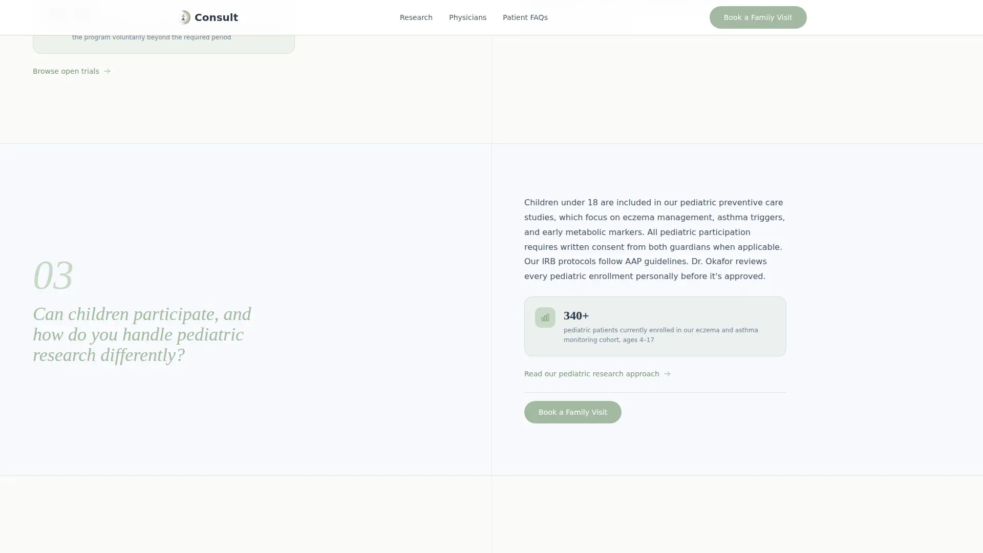 Research Center Landing page Template