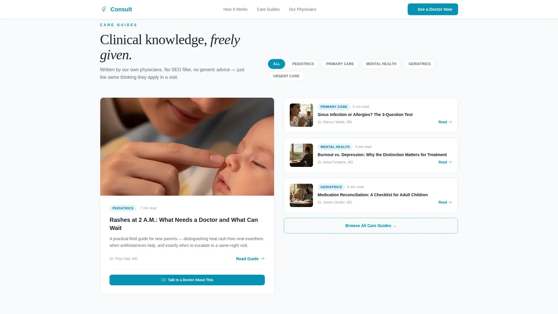 Family Medicine Medicine Booking Website Template