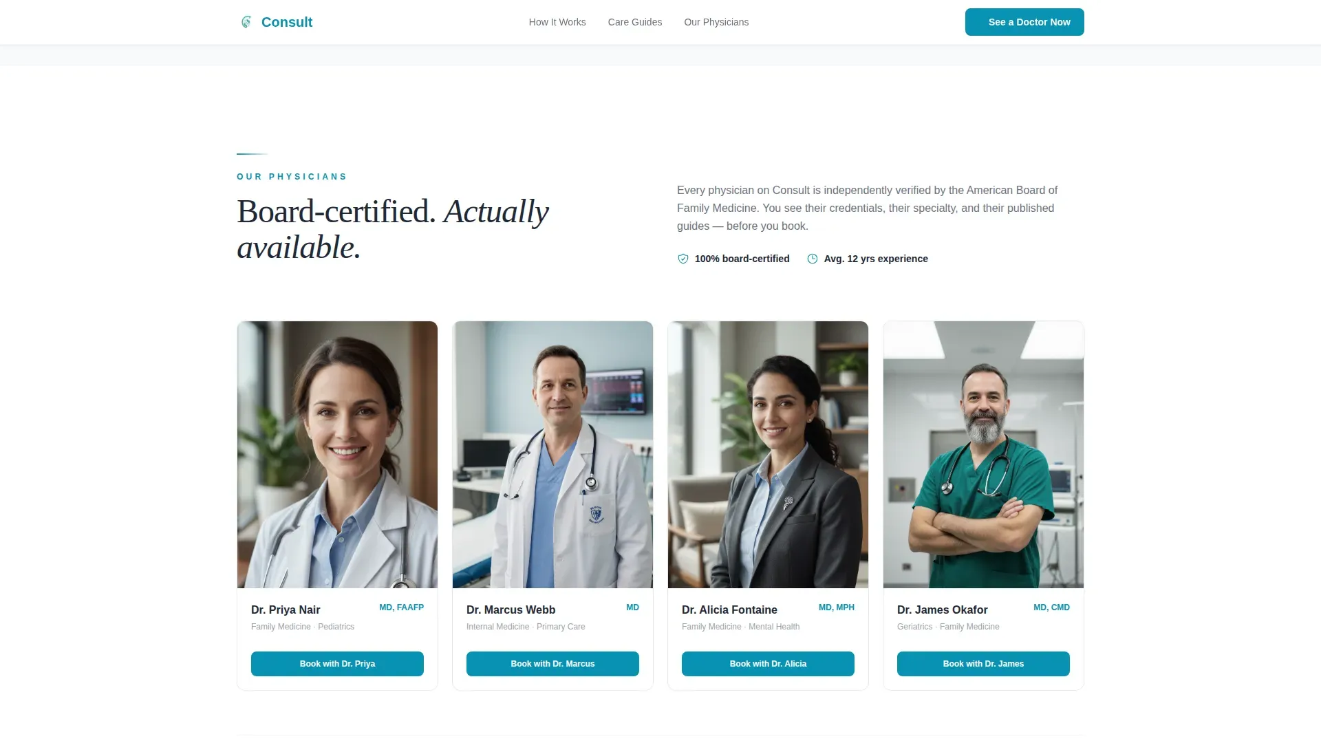 Family Medicine Medicine Booking Website Template