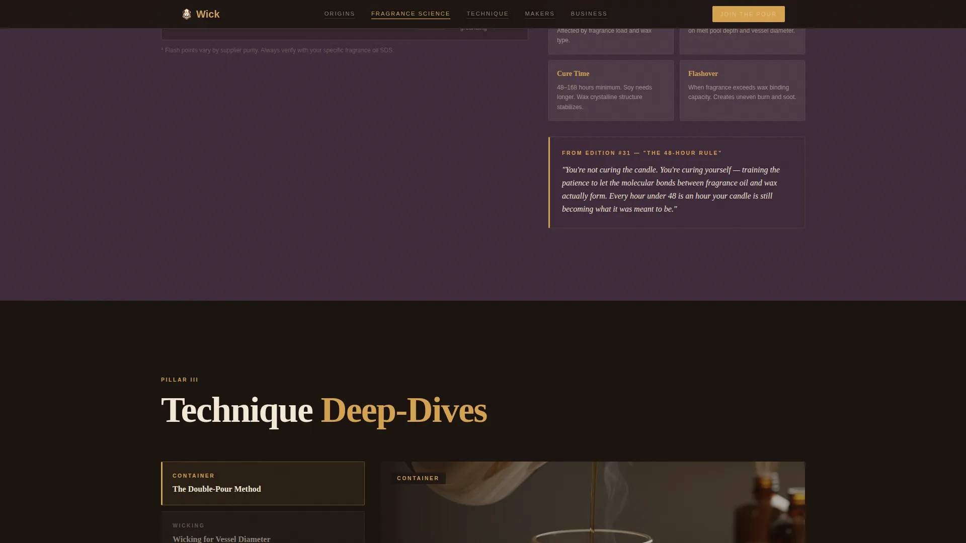 Timeless Candlemaking | Free Website Template | Rocket