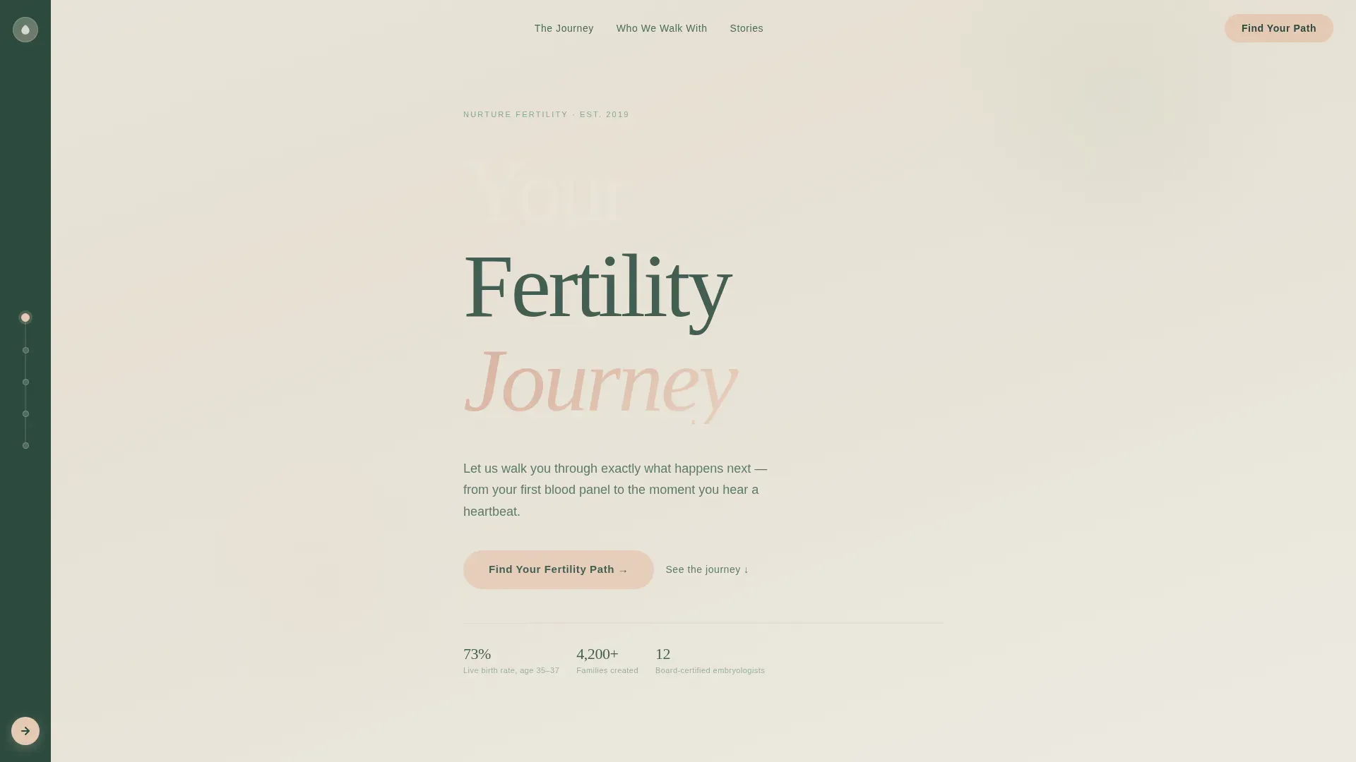IVF Clinic Sidebar Companion Landing Page Template