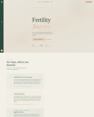 IVF Clinic Sidebar Companion Landing Page Template