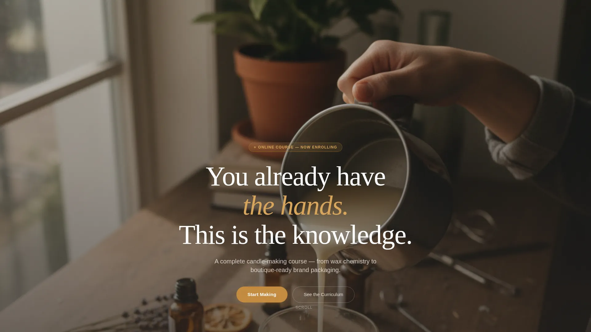 Premium Wax Craft | Free Website Template | Rocket