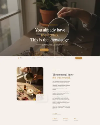Premium Wax Craft | Free Website Template | Rocket