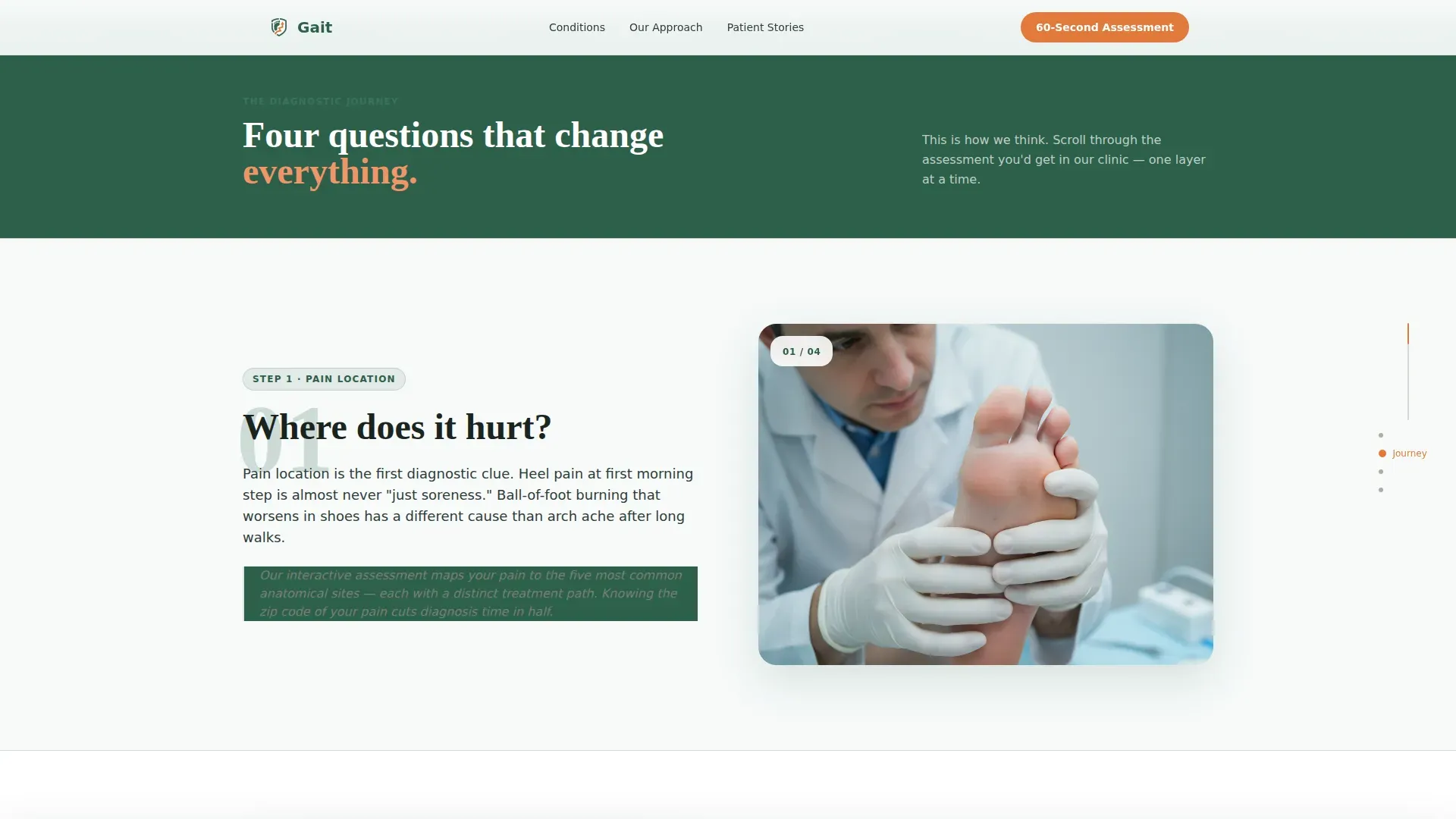 Foot & Ankle Specialist Landing Page Template